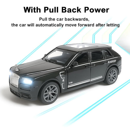 The Flyers Bay 1:32 Scale Die-Cast Metal Toy Vehicle for Kids – Pull-Back Action, Openable Doors, Lights & Music | Realistic Miniature | Gift for Boys & Girls 2+ Years