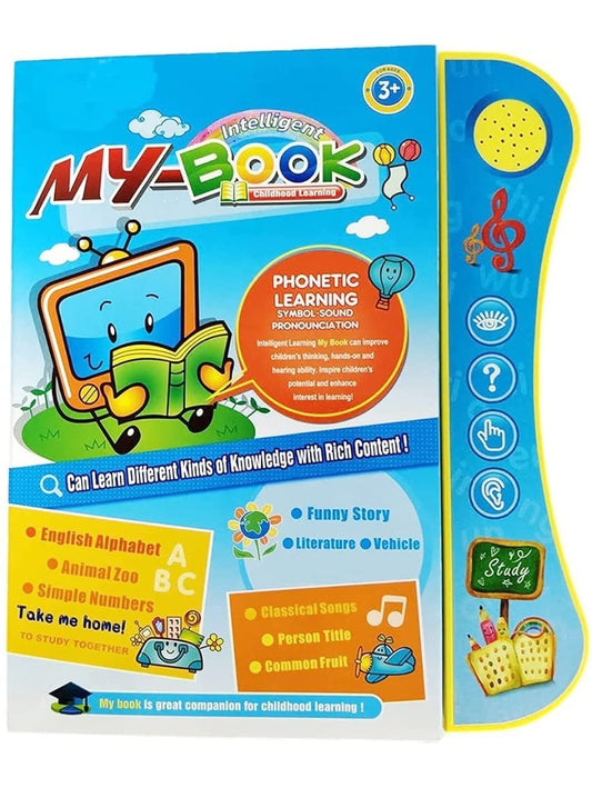 Fiddys Interactive Children Book - Musical English Educational Phonetic Learning Book for 3 + Year Kids, Boys, Toddlers (Multicolor)