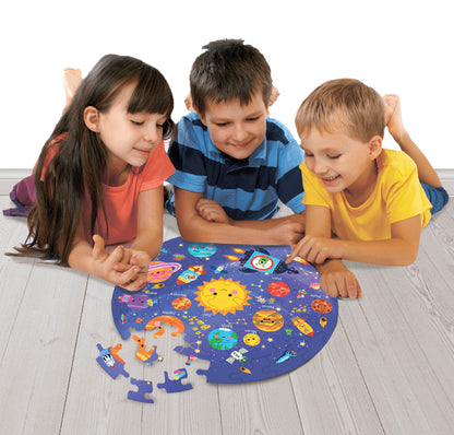 Fiddlys Creative Wooden Jigsaw Puzzle for Kids | 66 Pieces Educational Single Layer Puzzle | Fun & Learning Toy for Children Ages 3+