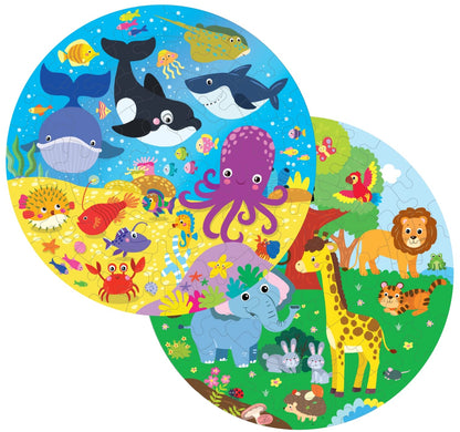Fiddlys Creative Wooden Jigsaw Puzzle for Kids | 66 Pieces Educational Single Layer Puzzle | Fun & Learning Toy for Children Ages 3+