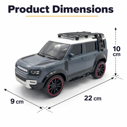 The Flyers Bay Remote Control SUV Car for Kids | Off-Road RC Car with Smoke Effects, Type-C Rechargeable Battery & Inbuilt Music (Arjan Vailly Song) | Toy for Boys & Girls 4+ (Blue)