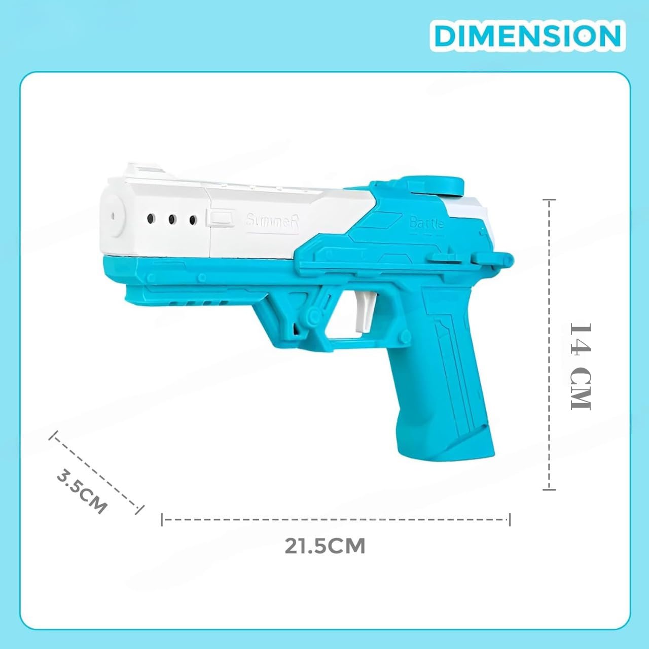 The Flyers Bay Electric Water Gun Toy for Kids | Rechargeable Automatic Water Absorption | High-Pressure Electric Water Blaster for Outdoor Water Battles