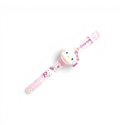 Fiddlys Kids Projection Watch Toy – Cartoon Digital Watch with 6 Image Projector, Adjustable Strap, Birthday Return Gift for Boys & Girls Age 3+ (Pink)