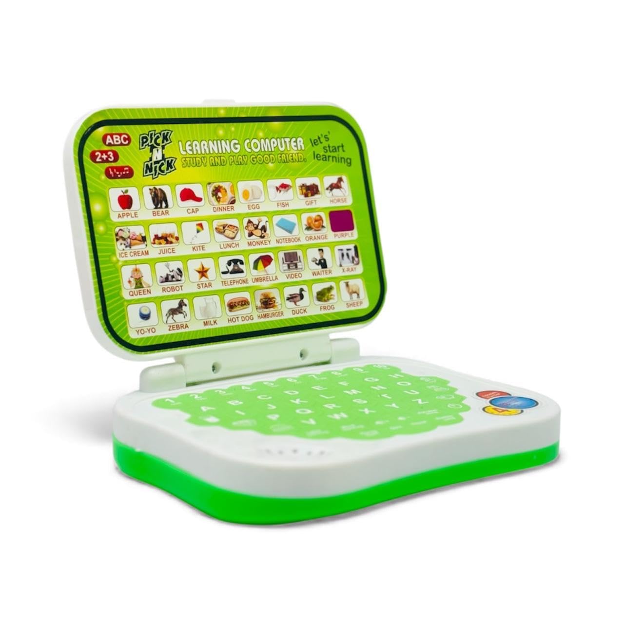 The Flyers Bay Educational Learning Laptop Toy Mini Computer for Kids Tablet Led Display Music Games Fun Activities Baby Laptop Battery Operated Toys Gift for Kid