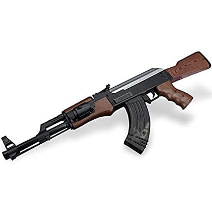 Fiddlys Ak 47 Toy Gun/Shooting Gun for Kids with Laser Light and 500 Bullets Guns & Darts,Brown