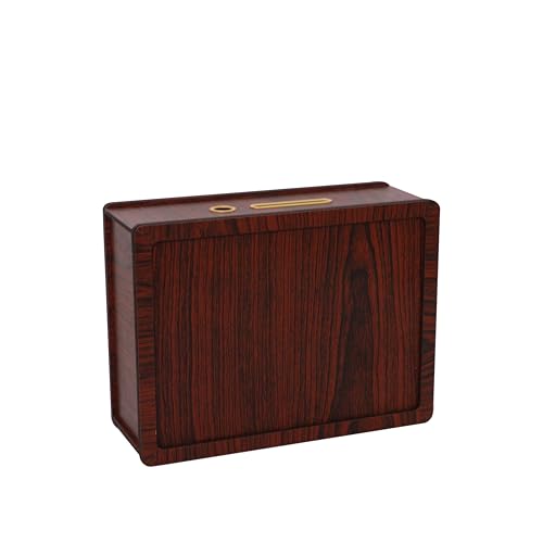 Fiddlys Wooden Piggy Bank with Pen for Kids & Adults – Smart Money Saver Coin Box (1,00,000)