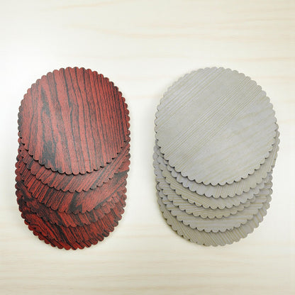 Fiddlys Wooden Coaster Set of 6 | Beautiful Decorative Coaster for Tea & Coffee Cups, Mugs & Glasses | Elegant Table Décor & Gift Set | Eco-Friendly Wooden Coasters