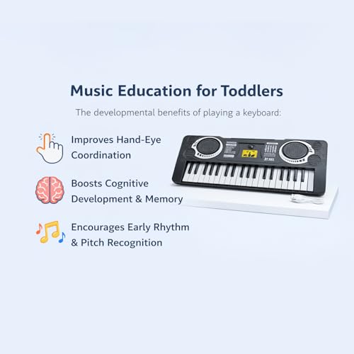 The Flyers Bay 37-Key Mini Electronic Piano for Kids 3+ | Compact Multifunctional Musical Keyboard Toy | Educational Music Learning Toy | Sound, Rhythm & Creativity Development | My First Piano