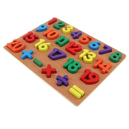 Fiddlys Wooden Counting Numbers (1 to 20) Educational Toy Tray for Kids
