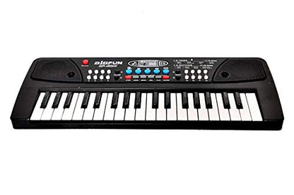 The Flyers Bay Kids Piano Keyboard with Mic 37 Keys 8 Rhythms 8 Tones 6 Demos Portable Electronic Keyboard Toy Beginners Educational Songs Recording Musical Toys 2 3 4 5 Years Boys Girls