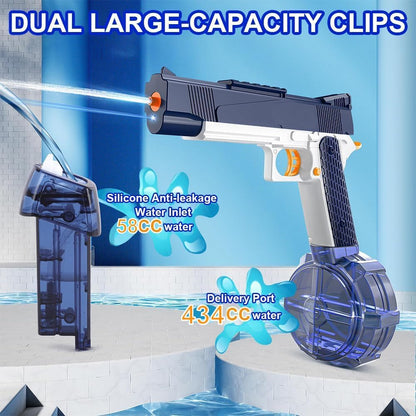 The Flyers Bay Electric Water Gun Toy for Kids | Rechargeable Automatic Water Absorption | High-Pressure Electric Water Blaster for Outdoor Water Battles