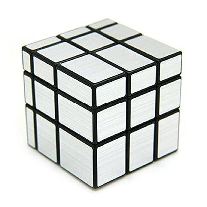 Fiddlys High-Stability Stickerless Speed Cube | Smooth Rotation Puzzle Cube for Kids 6+ | Anti-Pop, Durable Magic Cube for Brain Development & Speed Cubing Practice (3x3 Silver)