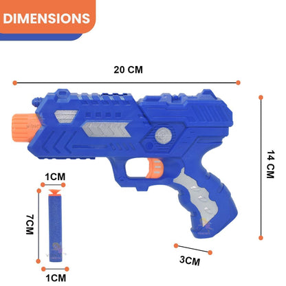 The Flyers Bay Foam Blaster Gun Toy for Kids | Soft Bullet Toy Gun for Boys | Includes 10 Safe Foam Darts & Target Shooting Play | Fun Outdoor & Indoor Action Toy