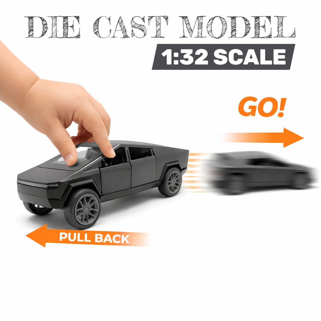 The Flyers Bay 1:32 Scale Die-Cast Metal Toy Vehicle for Kids – Pull-Back Action, Openable Doors, Lights & Music | Realistic Miniature | Gift for Boys & Girls 2+ Years