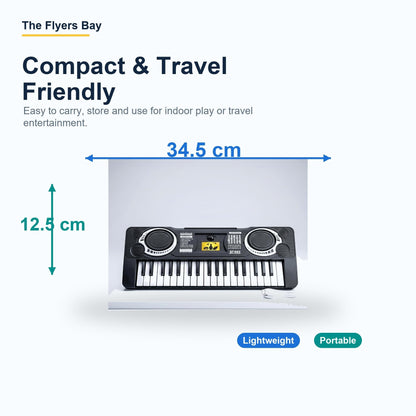 The Flyers Bay 37-Key Mini Electronic Piano for Kids 3+ | Compact Multifunctional Musical Keyboard Toy | Educational Music Learning Toy | Sound, Rhythm & Creativity Development | My First Piano