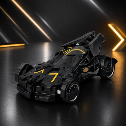 The Flyers Bay Remote Control Car for Kids with Mist Spray Action, Flashing LED Lights, 10ft Control Range, Rechargeable RC Toy Car for Boys & Girls Age 4+ (Batman Smoke Car)