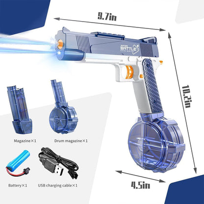 The Flyers Bay Electric Water Gun Toy for Kids | Rechargeable Automatic Water Absorption | High-Pressure Electric Water Blaster for Outdoor Water Battles