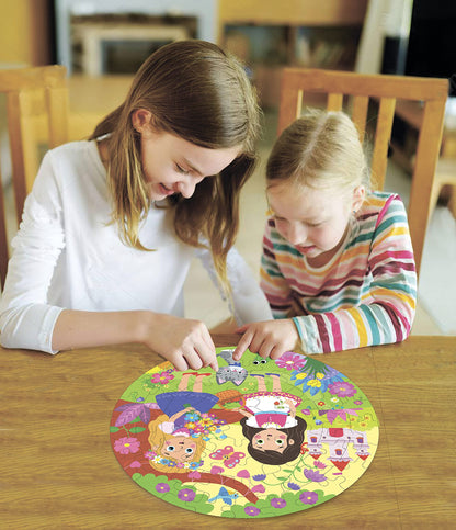Fiddlys Creative Wooden Jigsaw Puzzle for Kids | 66 Pieces Educational Single Layer Puzzle | Fun & Learning Toy for Children Ages 3+