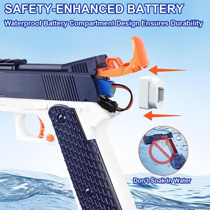 The Flyers Bay Electric Water Gun Toy for Kids | Rechargeable Automatic Water Absorption | High-Pressure Electric Water Blaster for Outdoor Water Battles