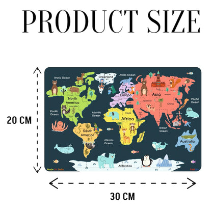 Fiddlys 40 Pcs Paperless Wooden Jigsaw Puzzle for Boys & Girls Learning Educational Toy for 4 Years and Above