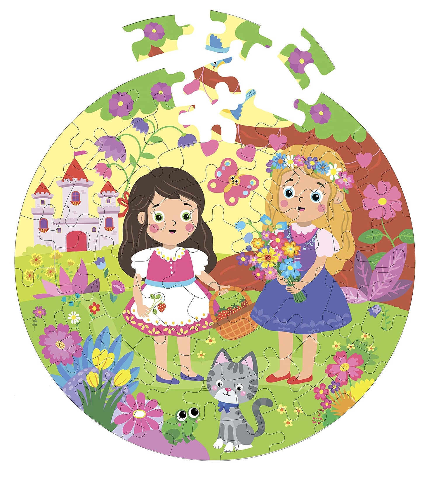 Fiddlys Creative Wooden Jigsaw Puzzle for Kids | 66 Pieces Educational Single Layer Puzzle | Fun & Learning Toy for Children Ages 3+