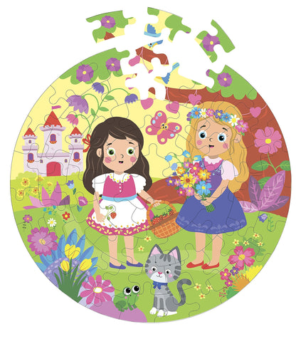 Fiddlys Creative Wooden Jigsaw Puzzle for Kids | 66 Pieces Educational Single Layer Puzzle | Fun & Learning Toy for Children Ages 3+
