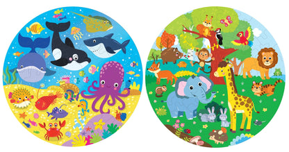 Fiddlys Creative Wooden Jigsaw Puzzle for Kids | 66 Pieces Educational Single Layer Puzzle | Fun & Learning Toy for Children Ages 3+
