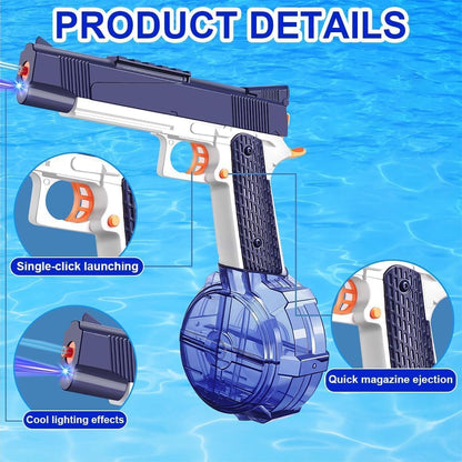 The Flyers Bay Electric Water Gun Toy for Kids | Rechargeable Automatic Water Absorption | High-Pressure Electric Water Blaster for Outdoor Water Battles