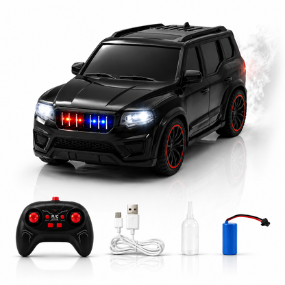 The Flyers Bay 1:18 Scale Scorpio-Style Remote Control SUV Car for Kids | 2.4GHz Long Range Remote, Spray Mist Effect, Police Lights & Siren, Rechargeable Battery  spare parts