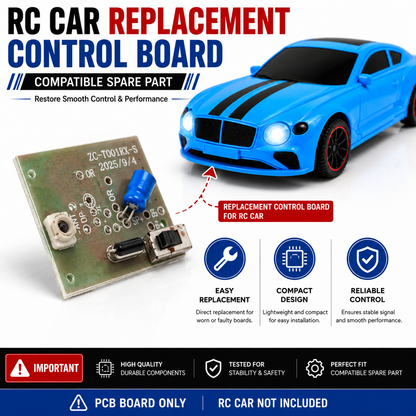 RC Car Replacement Control Board PCB | Compatible Spare Circuit Board for RC Toy Cars | Compact Replacement PCB for Smooth Control & Reliable Performance