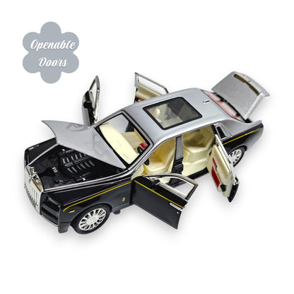 The Flyers Bay 1:32 Die-Cast Rolls-Royce Style Car Toy with Pull-Back Action, Lights & Music, Openable Doors – Premium Metal Miniature Model for Kids 2+ Years