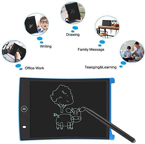 Fiddlys LCD Writing Tablet for Kids – 8.5 Inch Digital Slate Pad for Drawing & Writing for Kids Age 3+ Year Smart Writing Tab for Boys & Girls