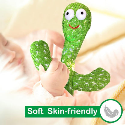 The Flyers Bay Rechargeable Talking Dancing Cactus Toy for Kids | Sing, Wriggle, Record & Repeat Voice | Musical & Educational Toy for Babies & Children | Fun Home Décor Toy