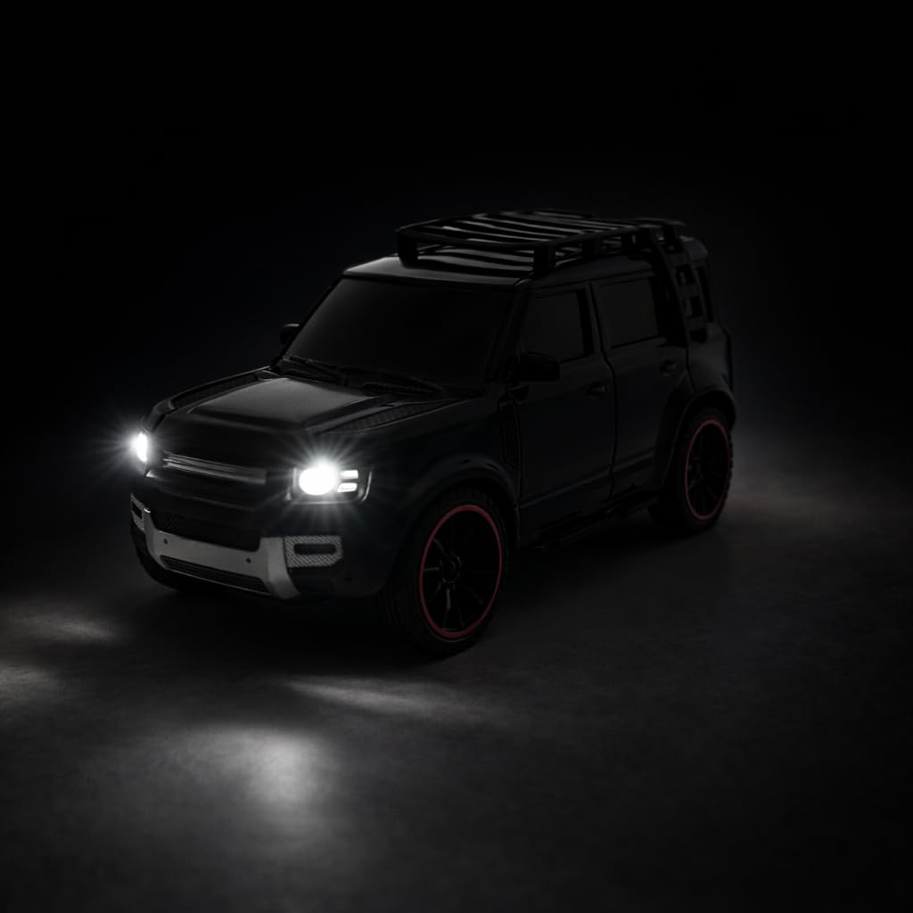 The Flyers Bay Remote Control SUV Car for Kids | Off-Road RC Car with Smoke Effects, Type-C Rechargeable Battery & Inbuilt Music (Arjan Vailly Song) | Toy for Boys & Girls 4+ (Black)