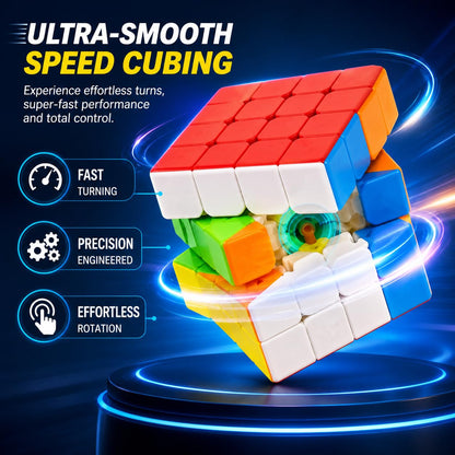 Fiddlys Puzzles High Stability Stickerless Speed Cube
