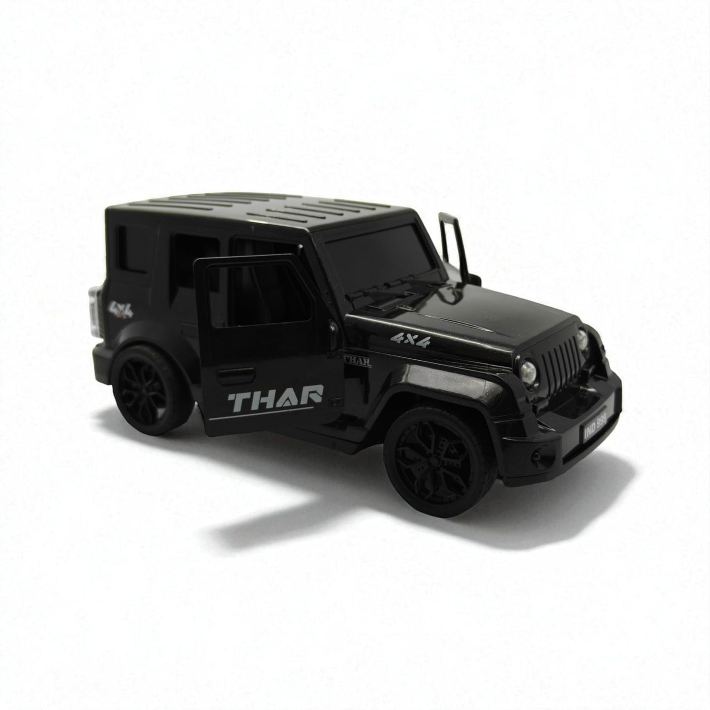 The Flyers Bay 1:16 Scale Remote Control Thar Jeep 4x4 with Lights, Music, and Openable Doors | Built-in Arjan Valley Song | Rechargeable Off-Road SUV Car Toy for Kids