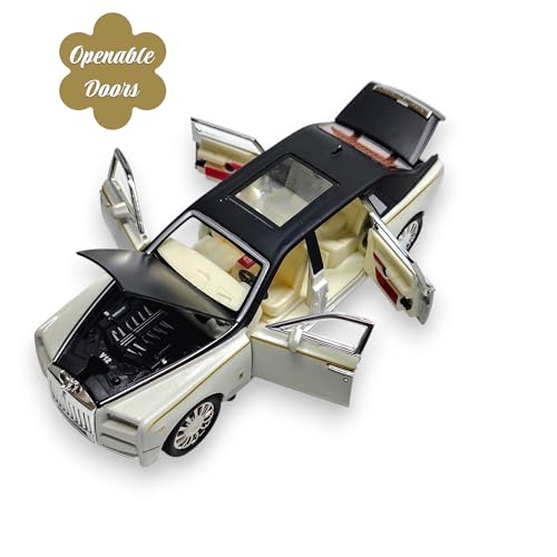 The Flyers Bay 1:32 Die-Cast Rolls-Royce Style Car Toy with Pull-Back Action, Lights & Music, Openable Doors – Premium Metal Miniature Model for Kids 2+ Years