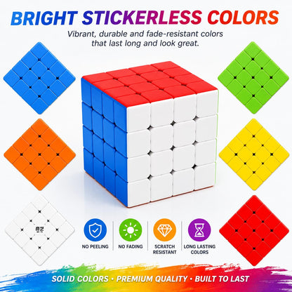 Fiddlys Puzzles High Stability Stickerless Speed Cube