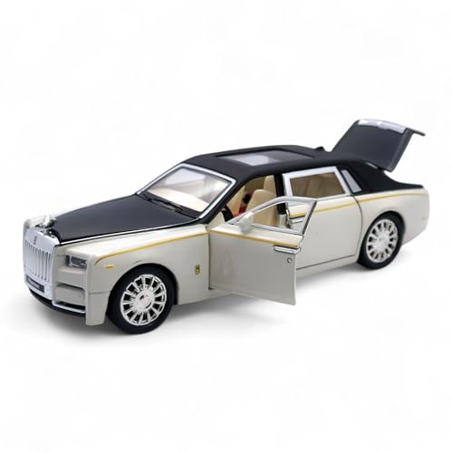 The Flyers Bay 1:32 Die-Cast Rolls-Royce Style Car Toy with Pull-Back Action, Lights & Music, Openable Doors – Premium Metal Miniature Model for Kids 2+ Years