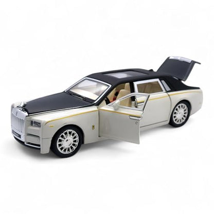 The Flyers Bay 1:32 Die-Cast Rolls-Royce Style Car Toy with Pull-Back Action, Lights & Music, Openable Doors – Premium Metal Miniature Model for Kids 2+ Years