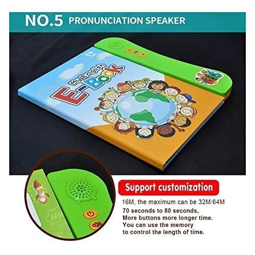 Fiddys Interactive Children Book - Musical English Educational Phonetic Learning Book for 3 + Year Kids, Boys, Toddlers (Multicolor)