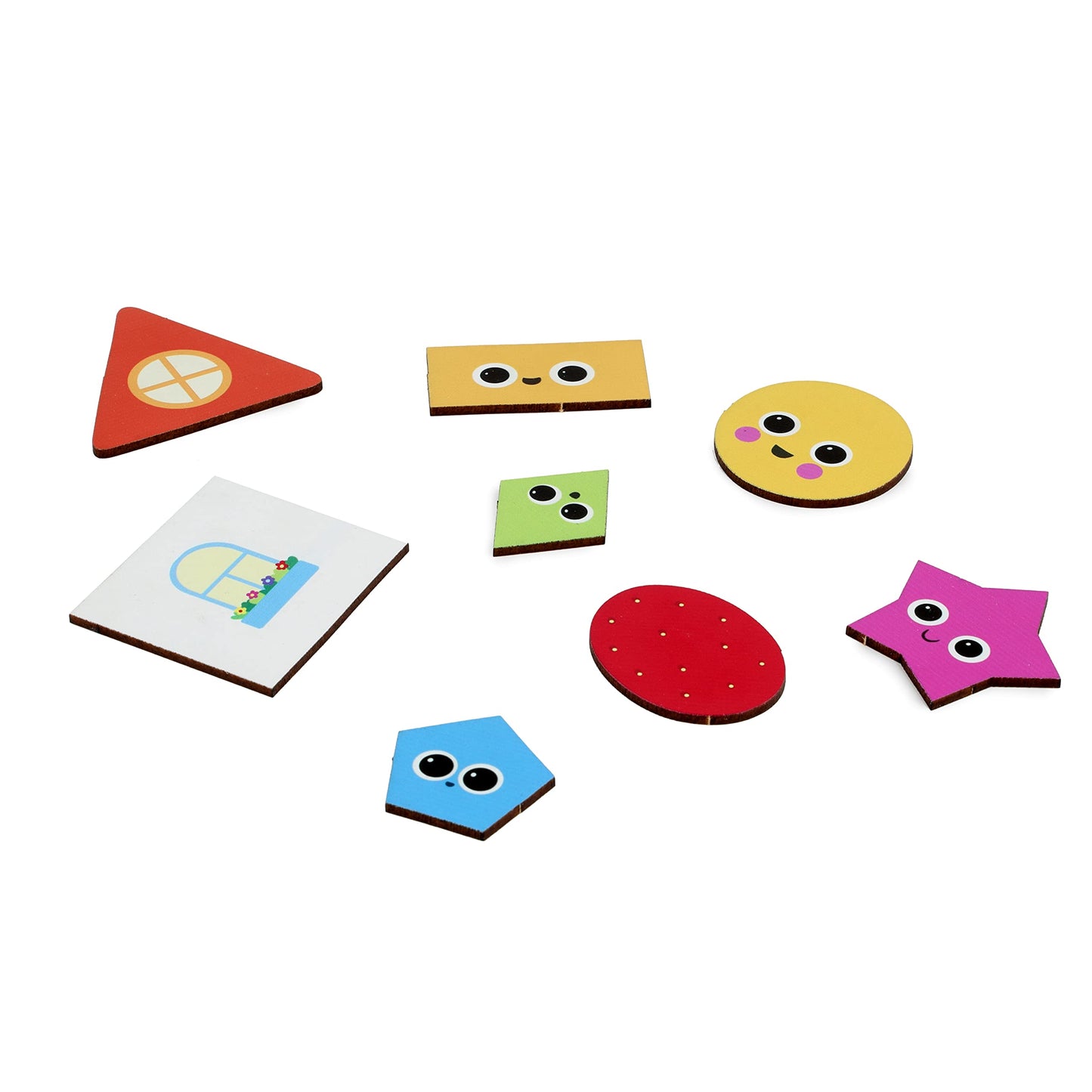 Fiddly's Wooden Puzzle Learning Educational Jigsaw Puzzle 12 Inch x 8 Inch Large Puzzle Toy for Preschool Toddler Kids & Children Age 4+