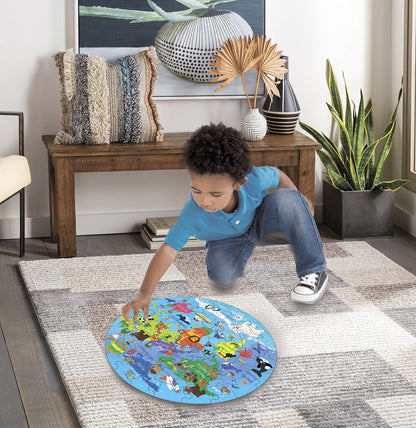 Fiddlys Creative Wooden Jigsaw Puzzle for Kids | 66 Pieces Educational Single Layer Puzzle | Fun & Learning Toy for Children Ages 3+