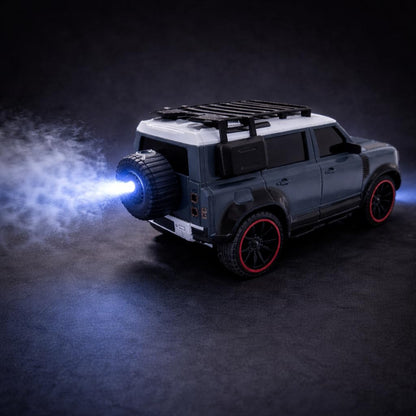 The Flyers Bay Remote Control SUV Car for Kids | Off-Road RC Car with Smoke Effects, Type-C Rechargeable Battery & Inbuilt Music (Arjan Vailly Song) | Toy for Boys & Girls 4+ (Blue)