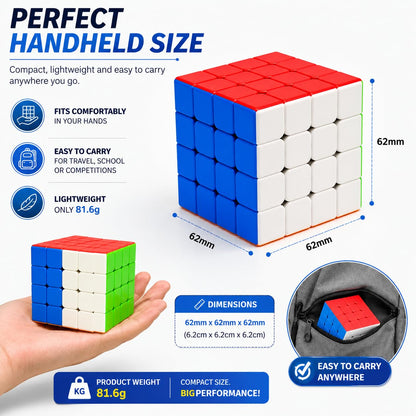 Fiddlys Puzzles High Stability Stickerless Speed Cube