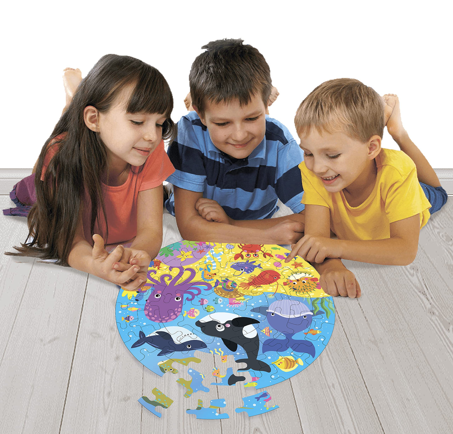 Fiddlys Creative Wooden Jigsaw Puzzle for Kids | 66 Pieces Educational Single Layer Puzzle | Fun & Learning Toy for Children Ages 3+