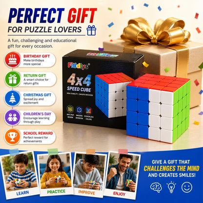 Fiddlys Puzzles High Stability Stickerless Speed Cube