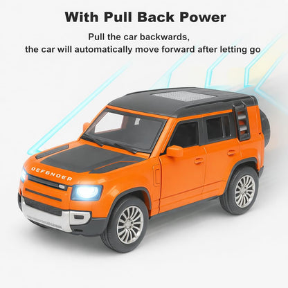 The Flyers Bay 1:32 Scale Die-Cast Metal Toy Vehicle for Kids – Pull-Back Action, Openable Doors, Lights & Music | Realistic Miniature | Gift for Boys & Girls 2+ Years