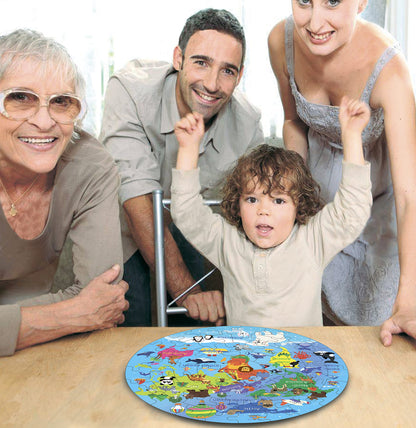 Fiddlys Creative Wooden Jigsaw Puzzle for Kids | 66 Pieces Educational Single Layer Puzzle | Fun & Learning Toy for Children Ages 3+