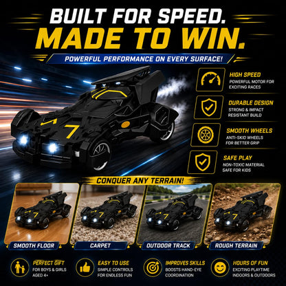 The Flyers Bay 1:16 Scale Remote Control Thar Jeep 4x4 with Lights, Music, and Openable Doors | Built-in Arjan Valley Song | Rechargeable Off-Road SUV Car Toy for Kids